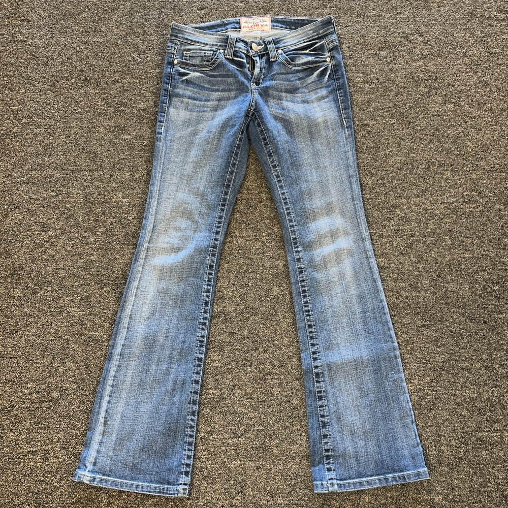 Dang Chicks Women's Size 27 Glorya Jeans Western Big Stitch Flag Pockets